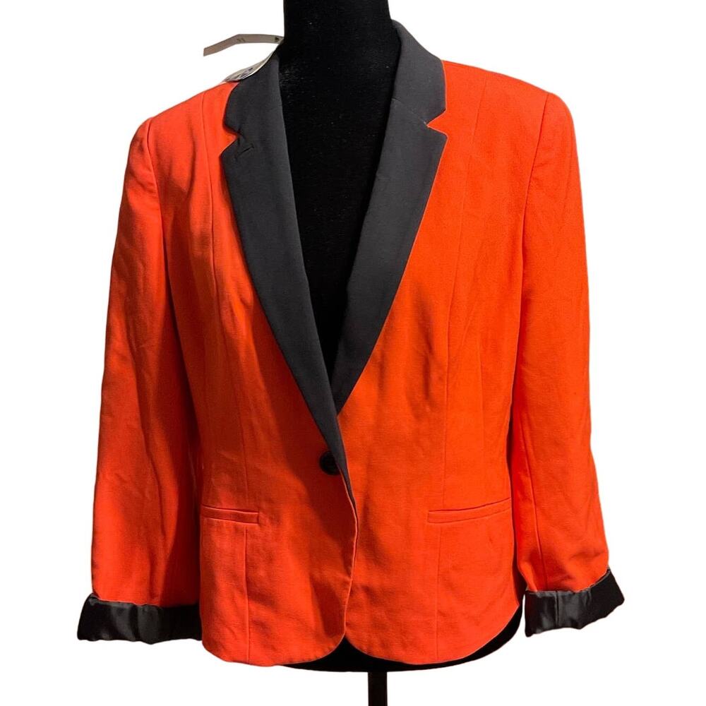 NWT Worthington Vibrant Coral Blazer Size Large